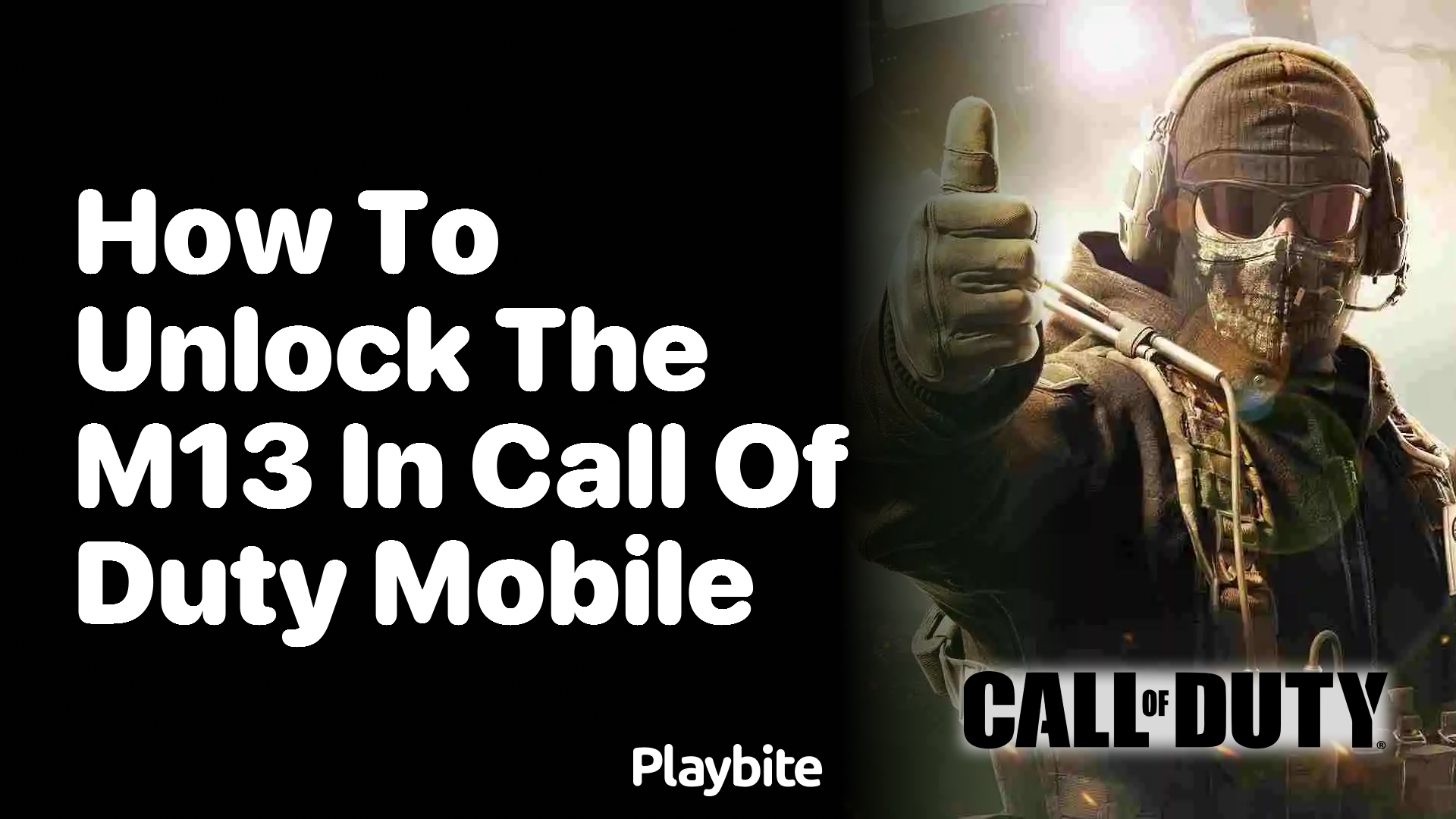 How to Unlock the M13 in Call of Duty Mobile
