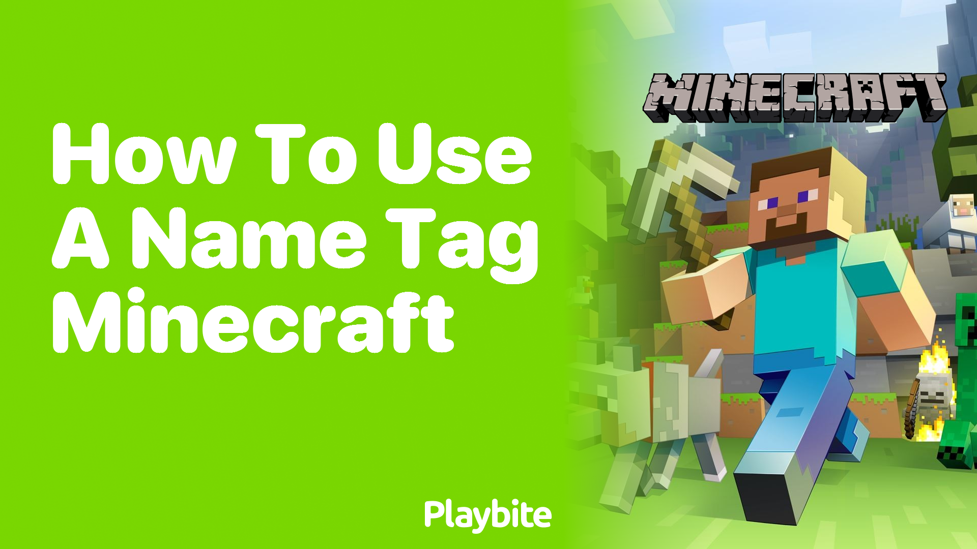 How to Use a Name Tag in Minecraft Playbite