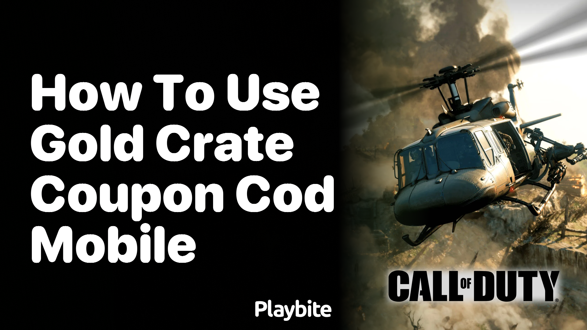 How to Use a Gold Crate Coupon in COD Mobile