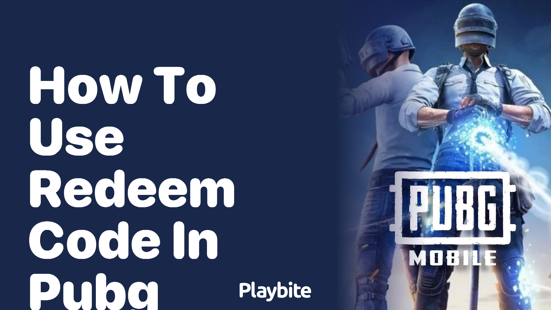 How to Use a Redeem Code in PUBG Mobile