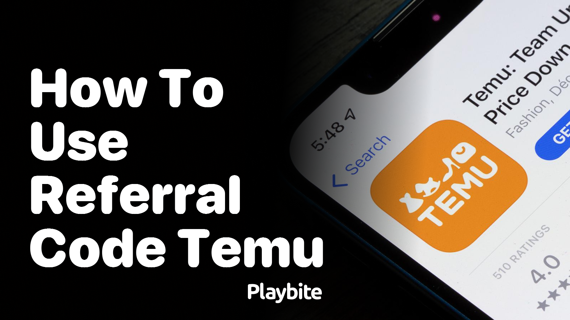 How to Use a Referral Code on Temu