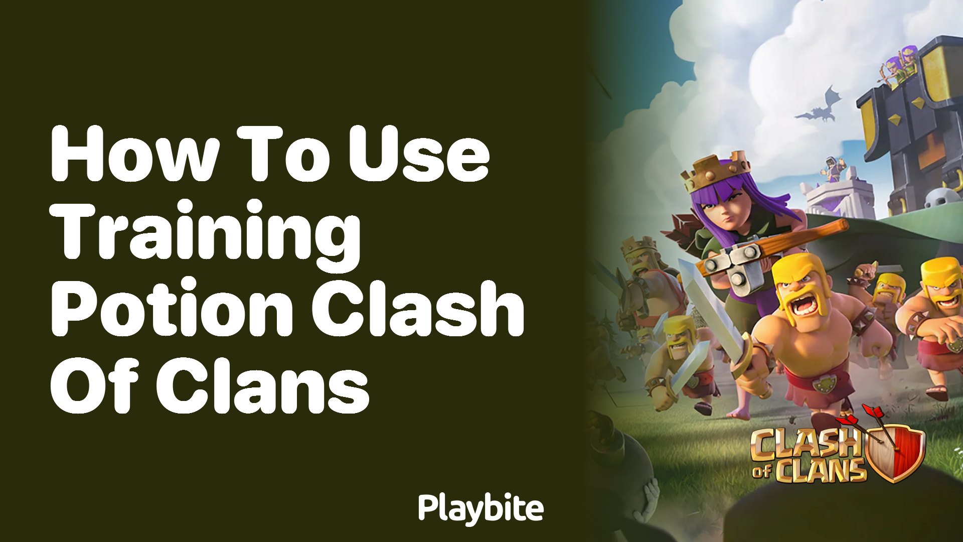 How to Use a Training Potion in Clash of Clans