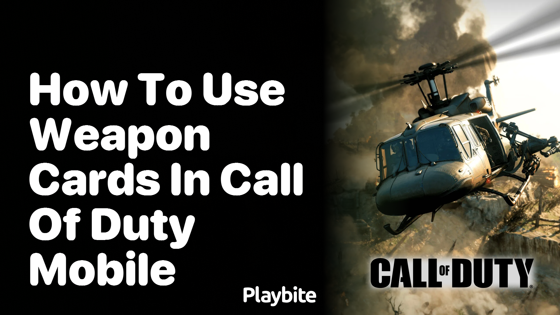 How to Use Weapon Cards in Call of Duty Mobile