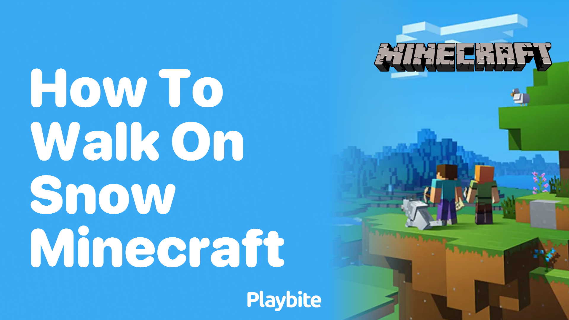 How to Walk on Snow in Minecraft