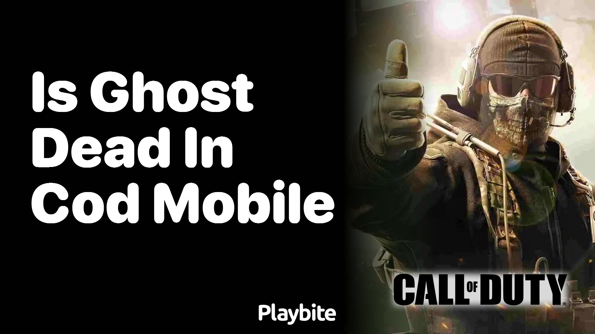 Is Ghost Dead in COD Mobile?