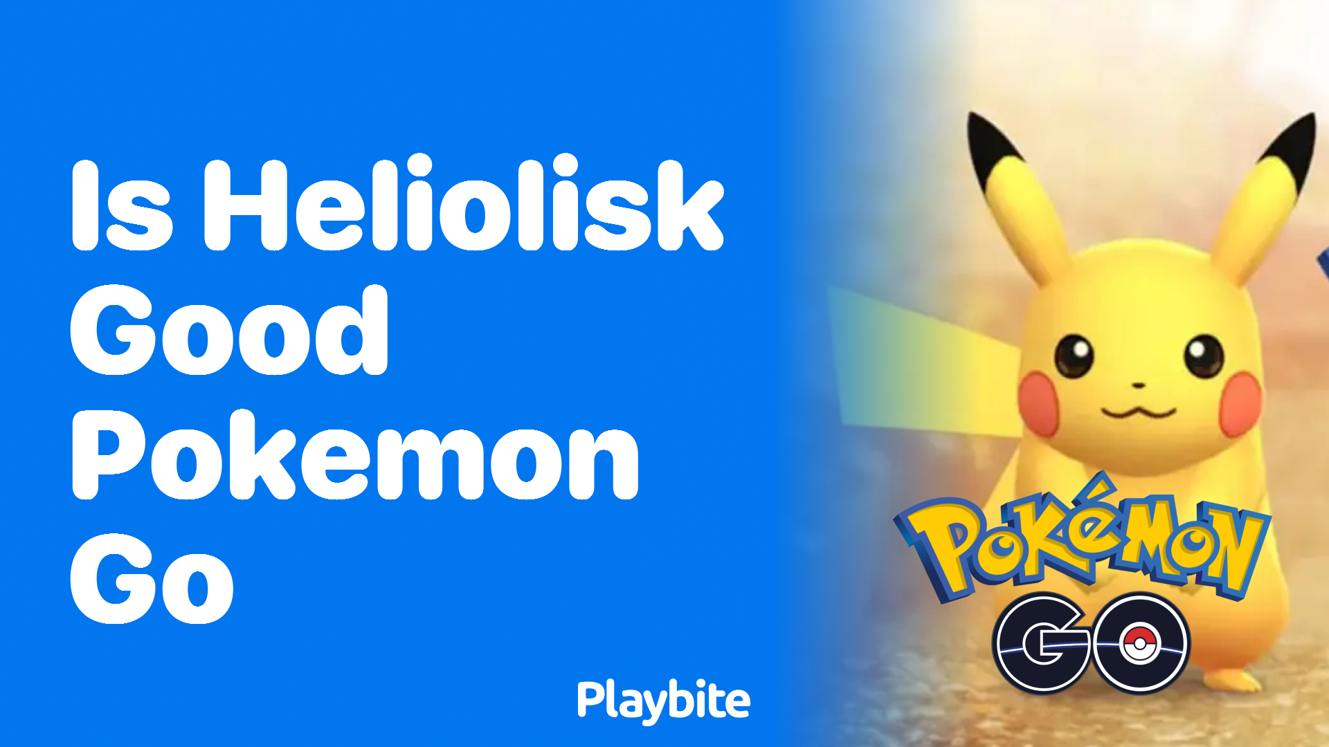 Is Heliolisk Good in Pokémon GO?