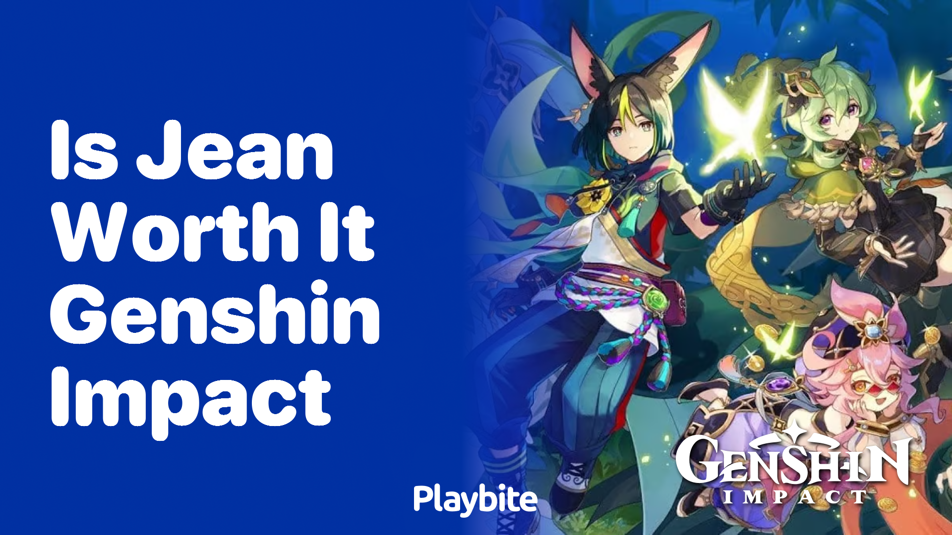 Is Jean Worth It in Genshin Impact?