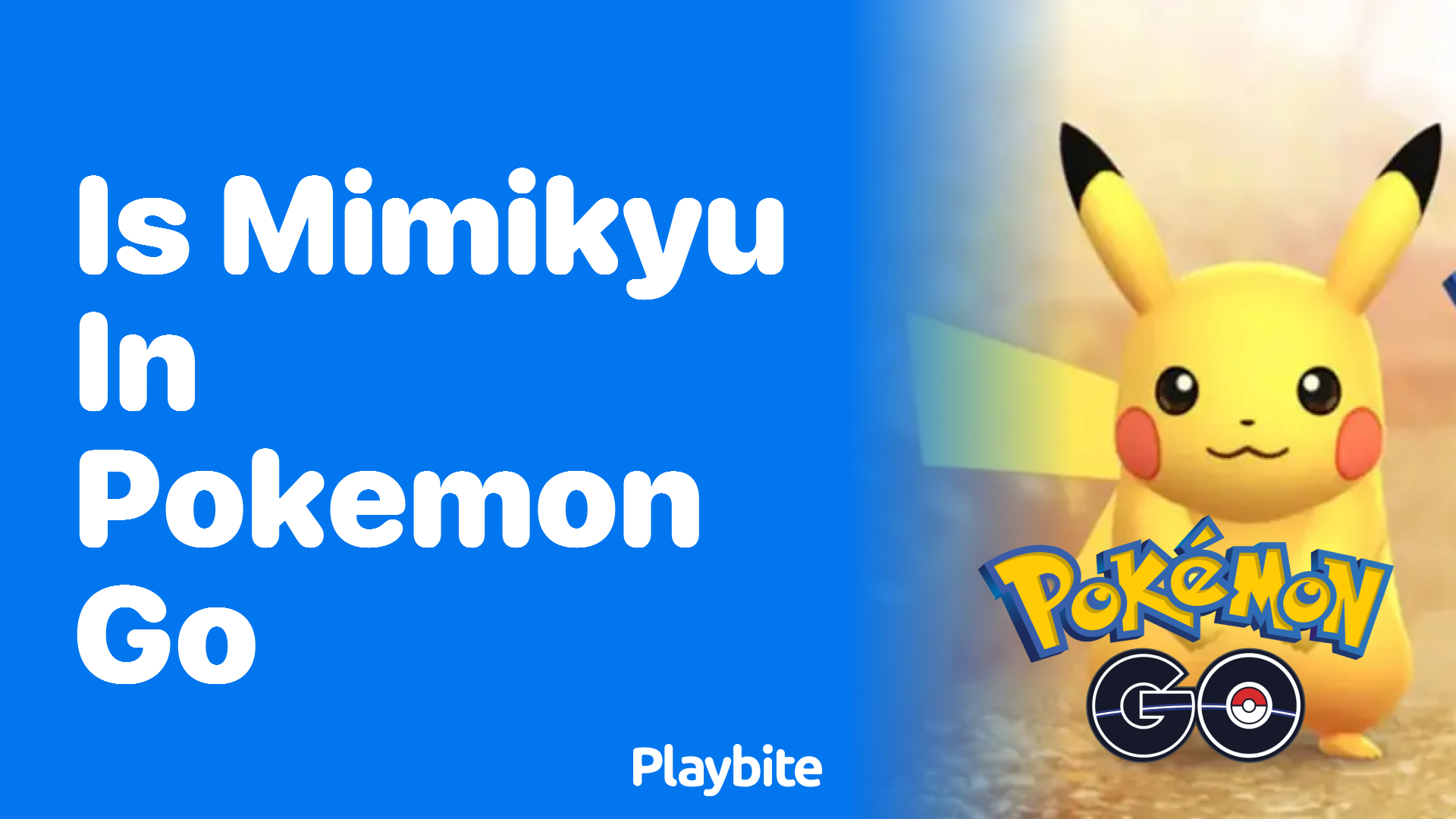 Is Mimikyu in Pokemon GO?