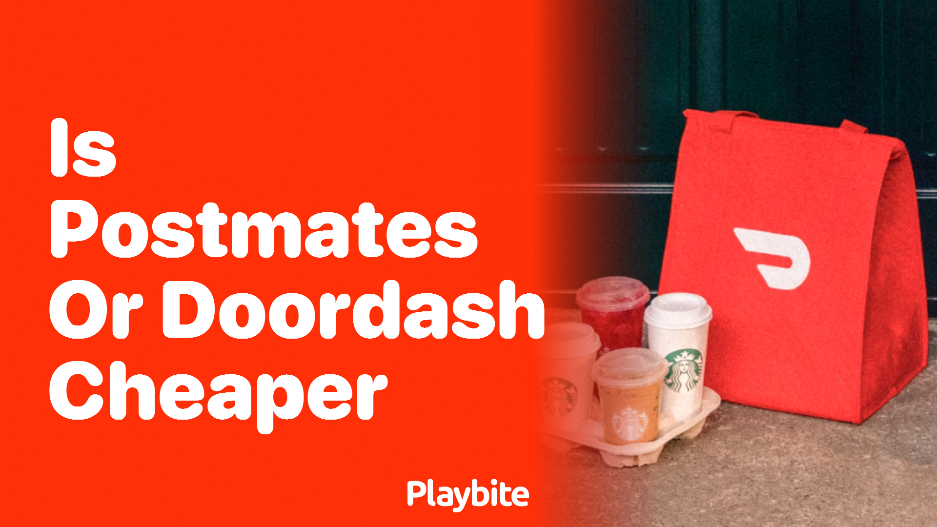 Is Postmates or DoorDash Cheaper for Your Next Meal?