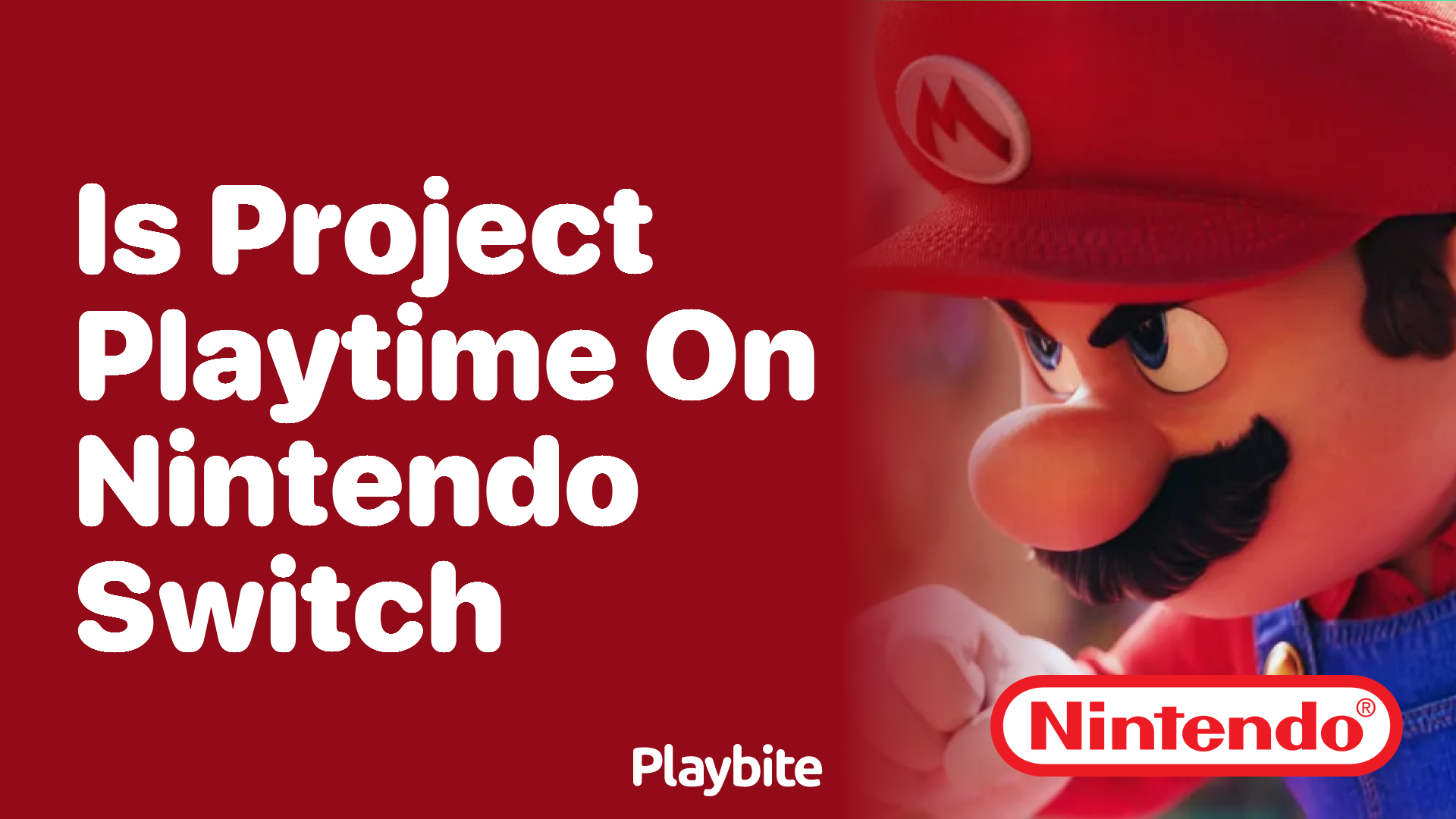 Is Project Playtime on Nintendo Switch?