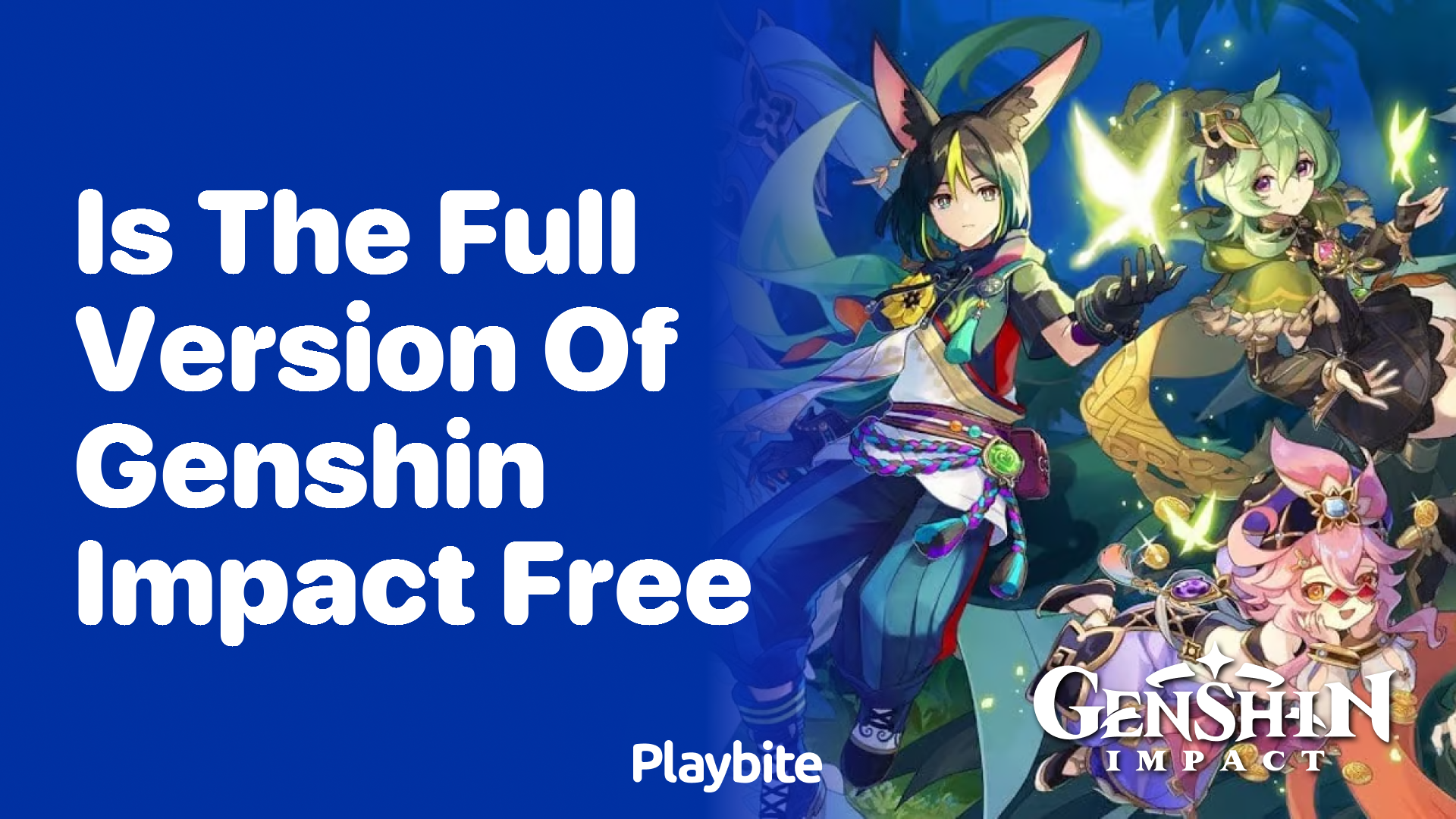 Is the Full Version of Genshin Impact Free? - Playbite