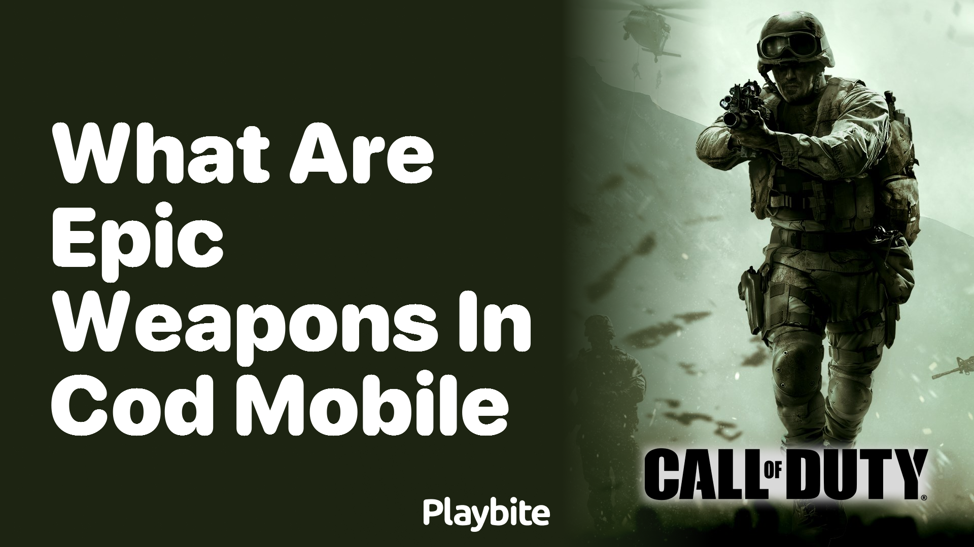 What Are Epic Weapons in COD Mobile?
