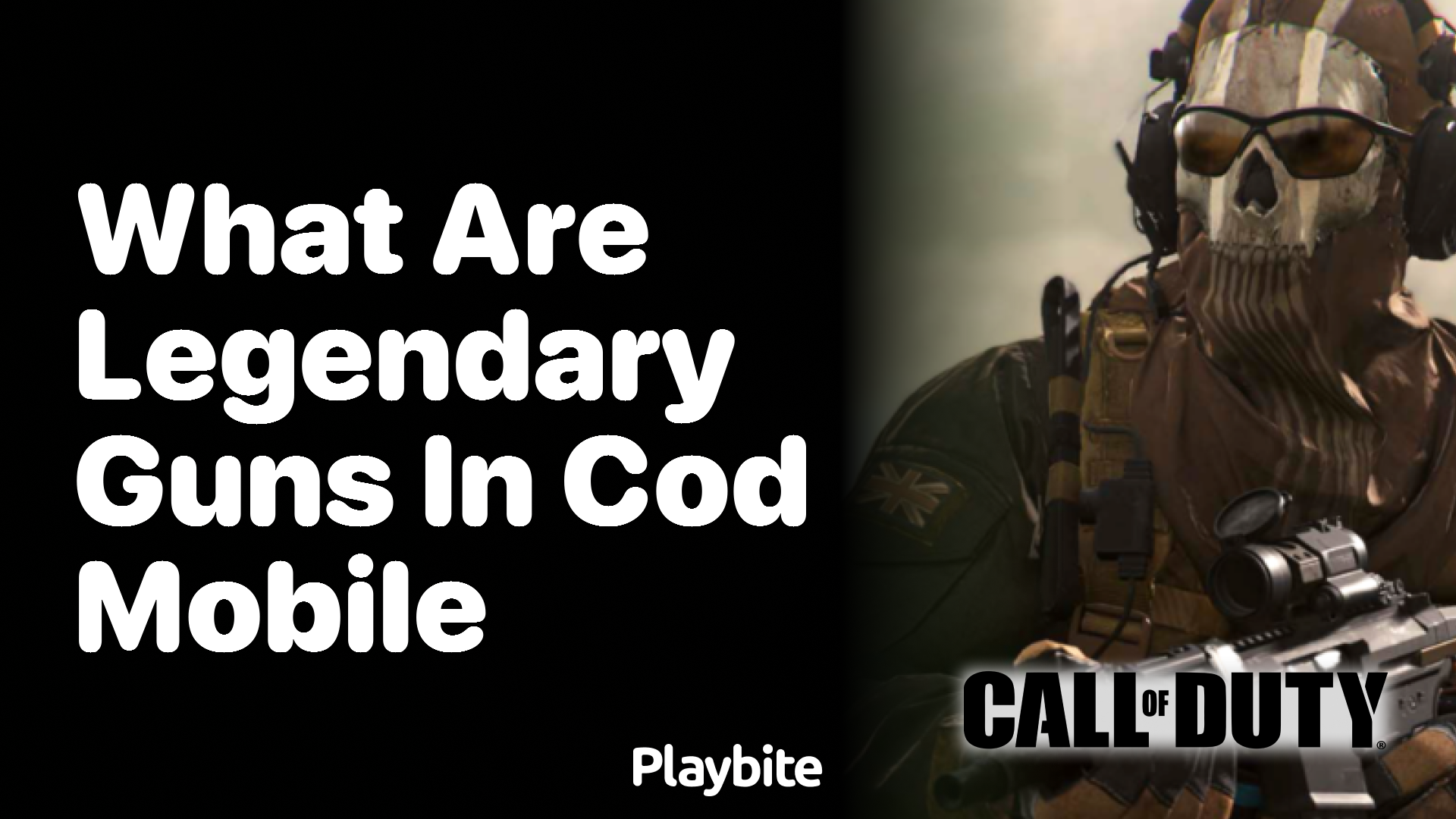What Are Legendary Guns in COD Mobile?