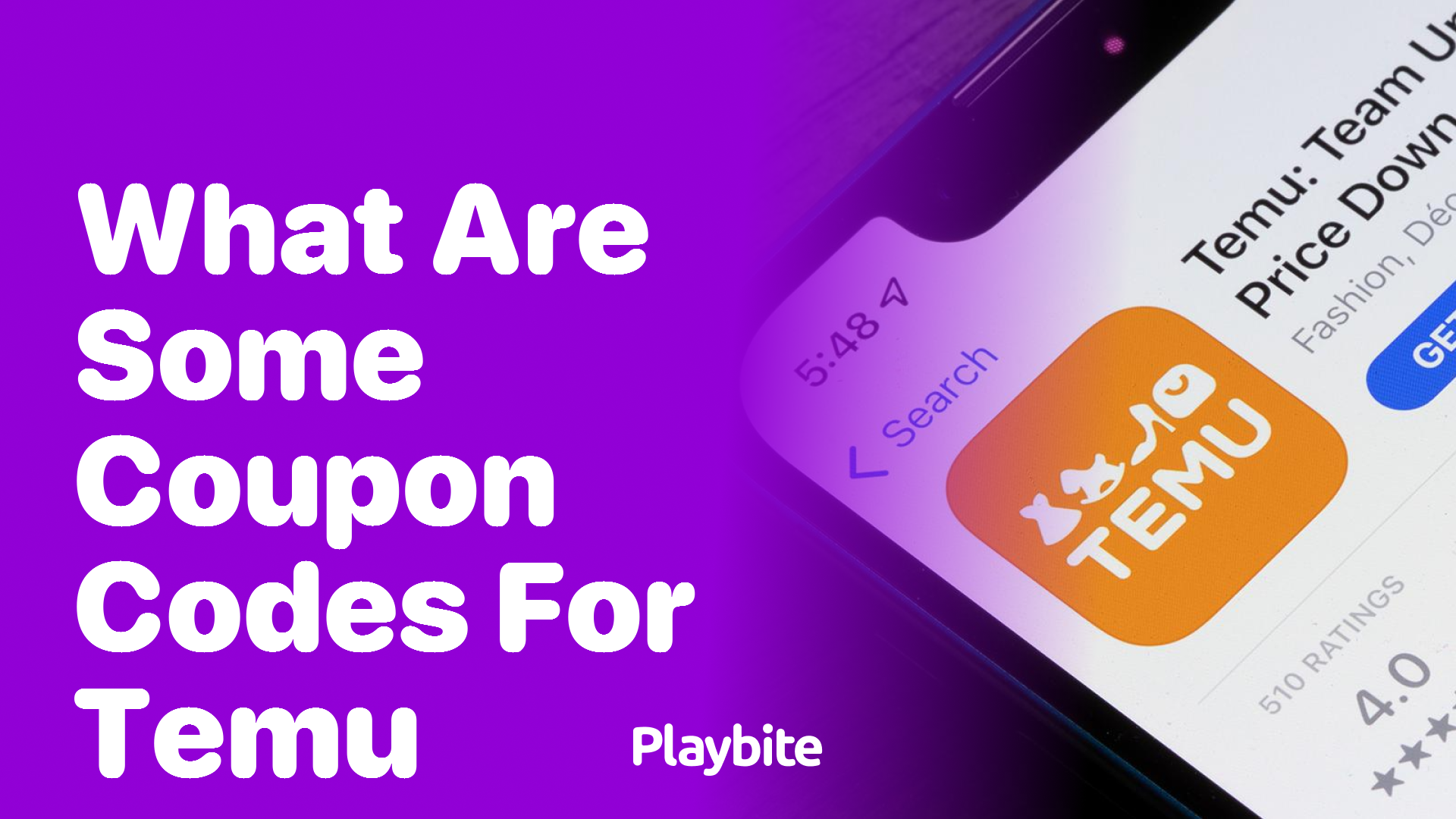 What Are Some Coupon Codes for Temu?