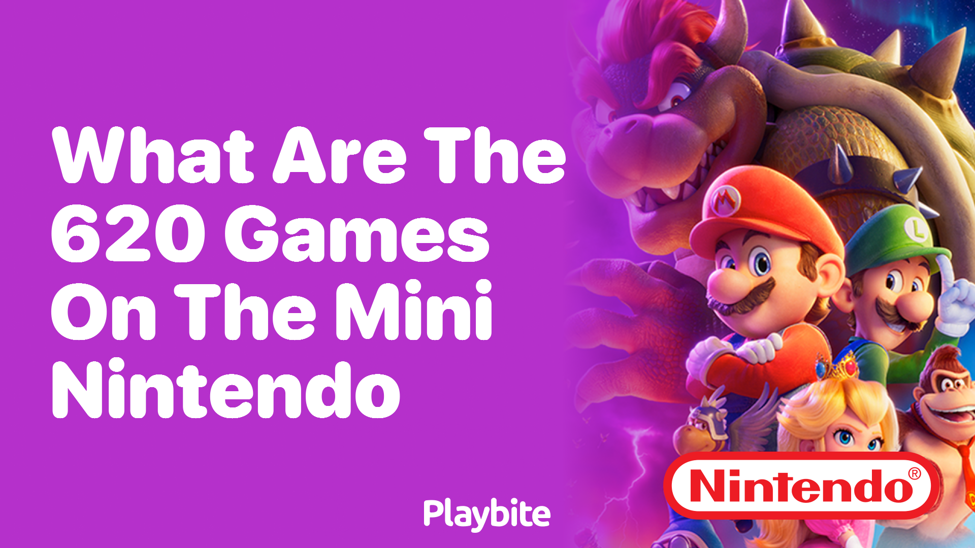 What Are the 620 Games on the Mini Nintendo?