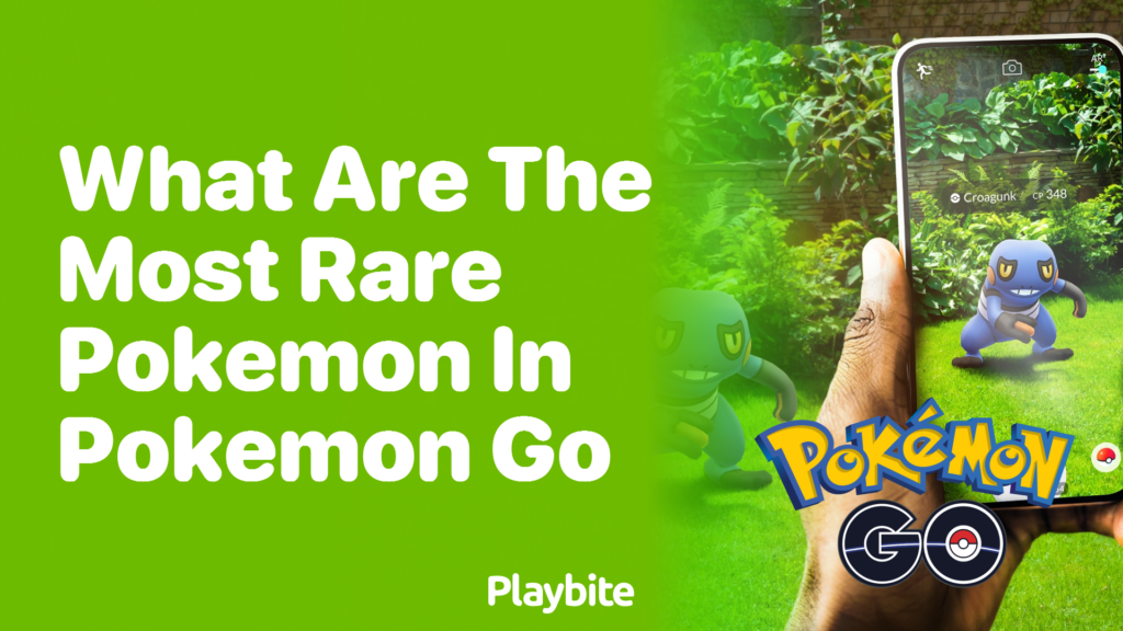 What Are the Most Rare Pokémon in Pokémon GO? - Playbite