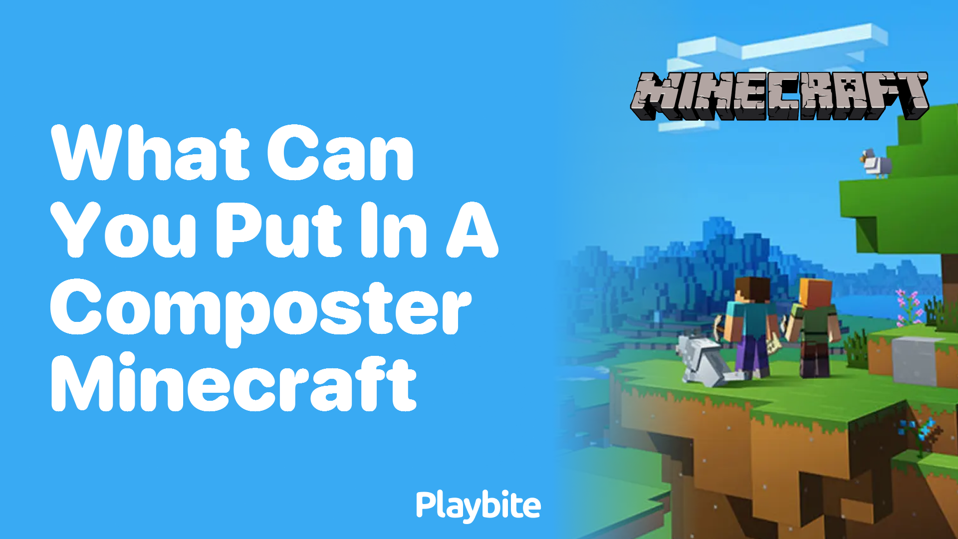 What Can You Put in a Composter in Minecraft?
