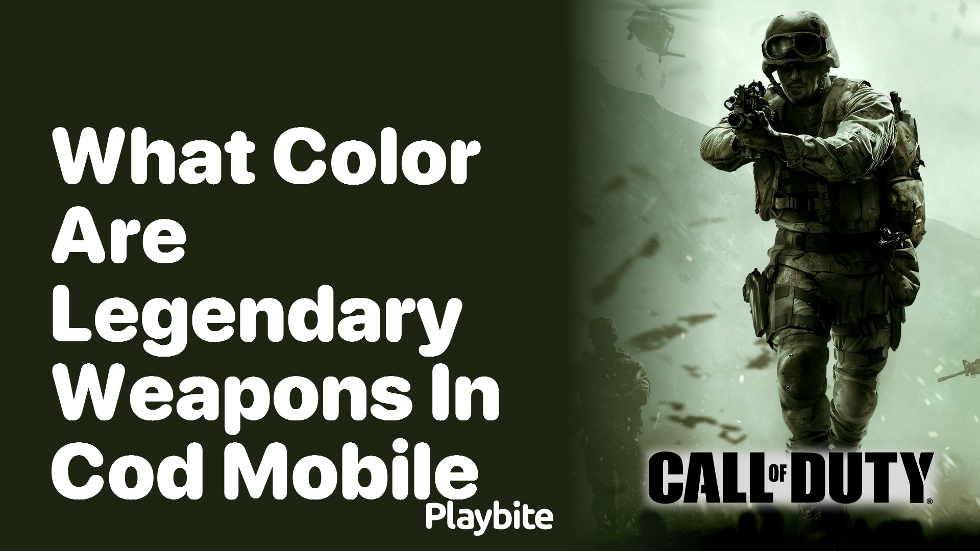 What Color Are Legendary Weapons in COD Mobile?