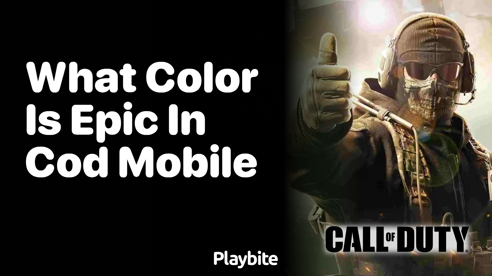 What Color Represents Epic in COD Mobile?
