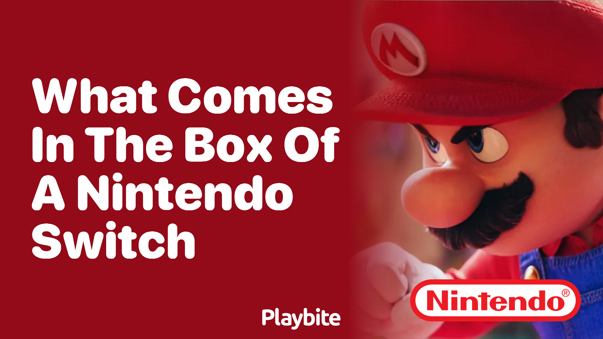 What comes in the box of a Nintendo Switch?