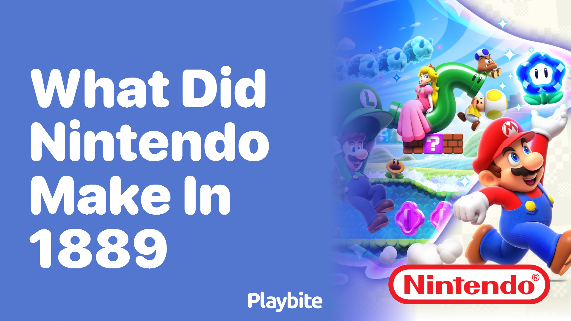 What Did Nintendo Make in 1889?