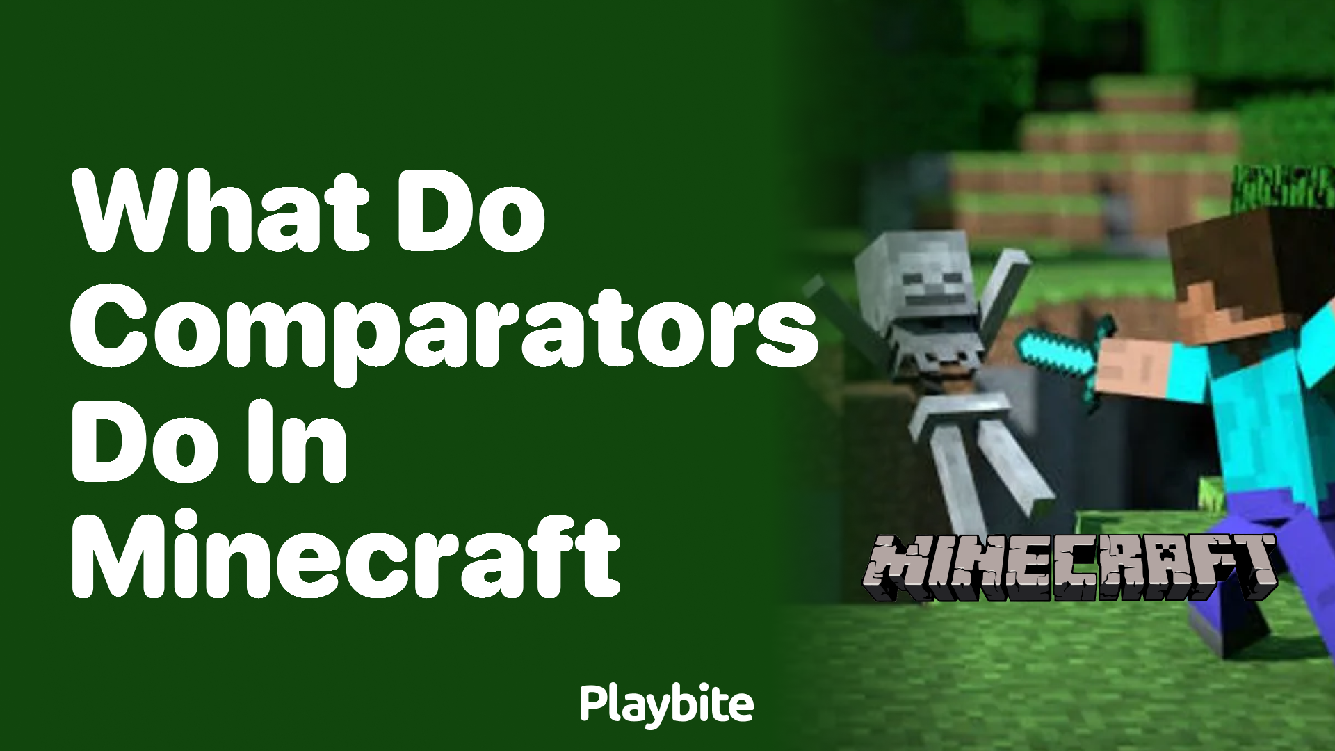 What Do Comparators Do in Minecraft? Playbite
