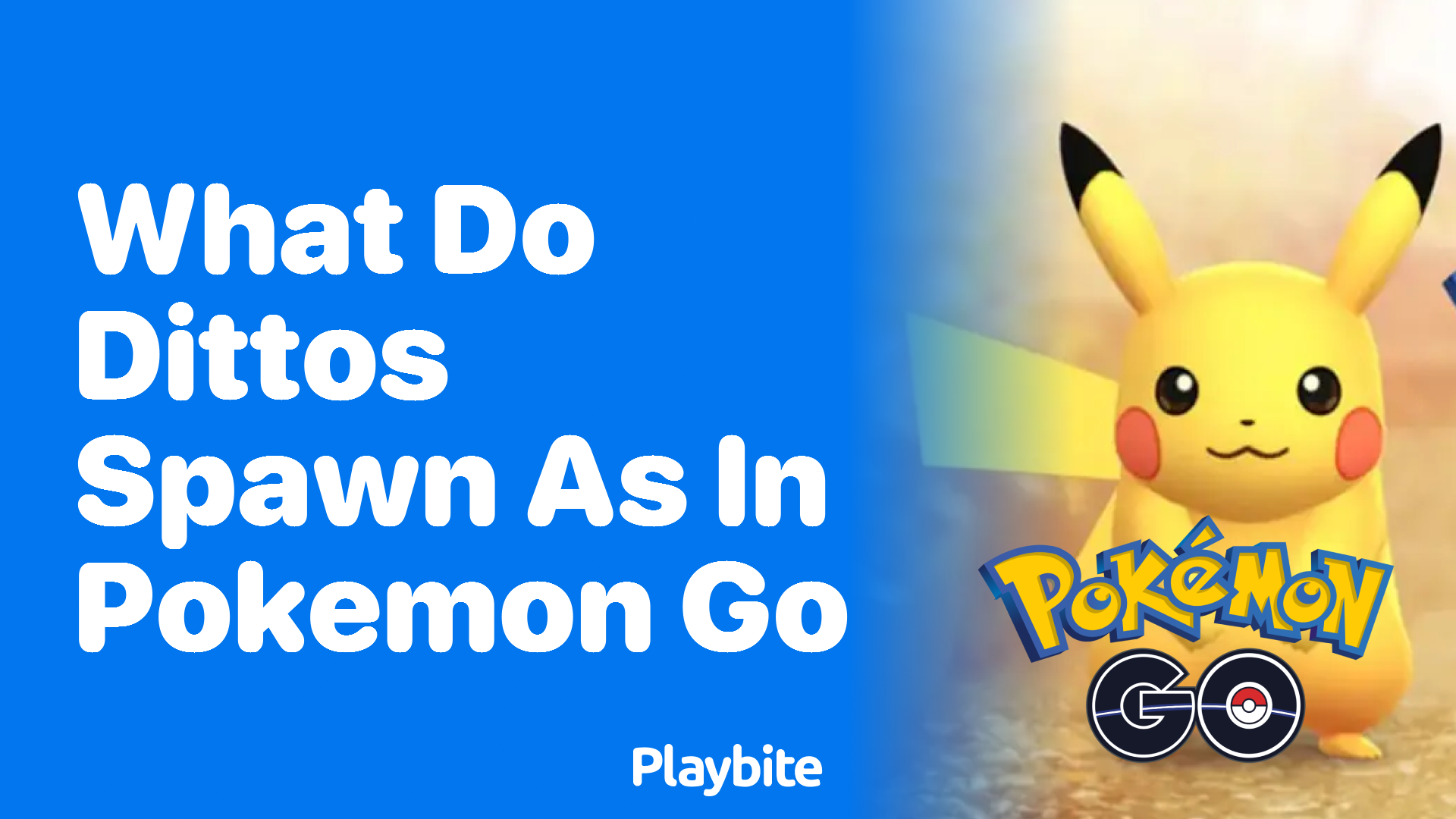 What Do Dittos Spawn As in Pokemon GO?