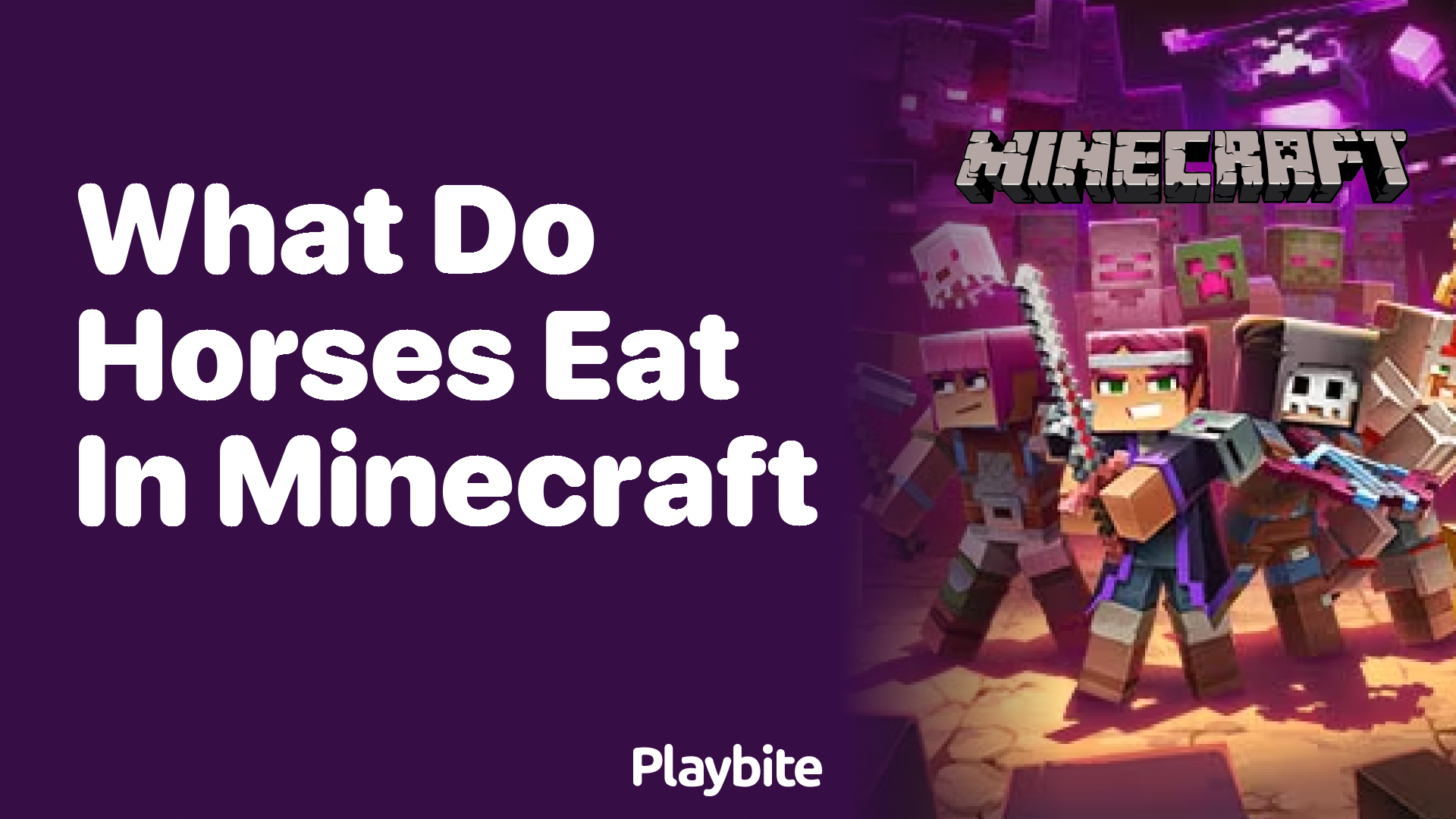 What Do Horses Eat in Minecraft?