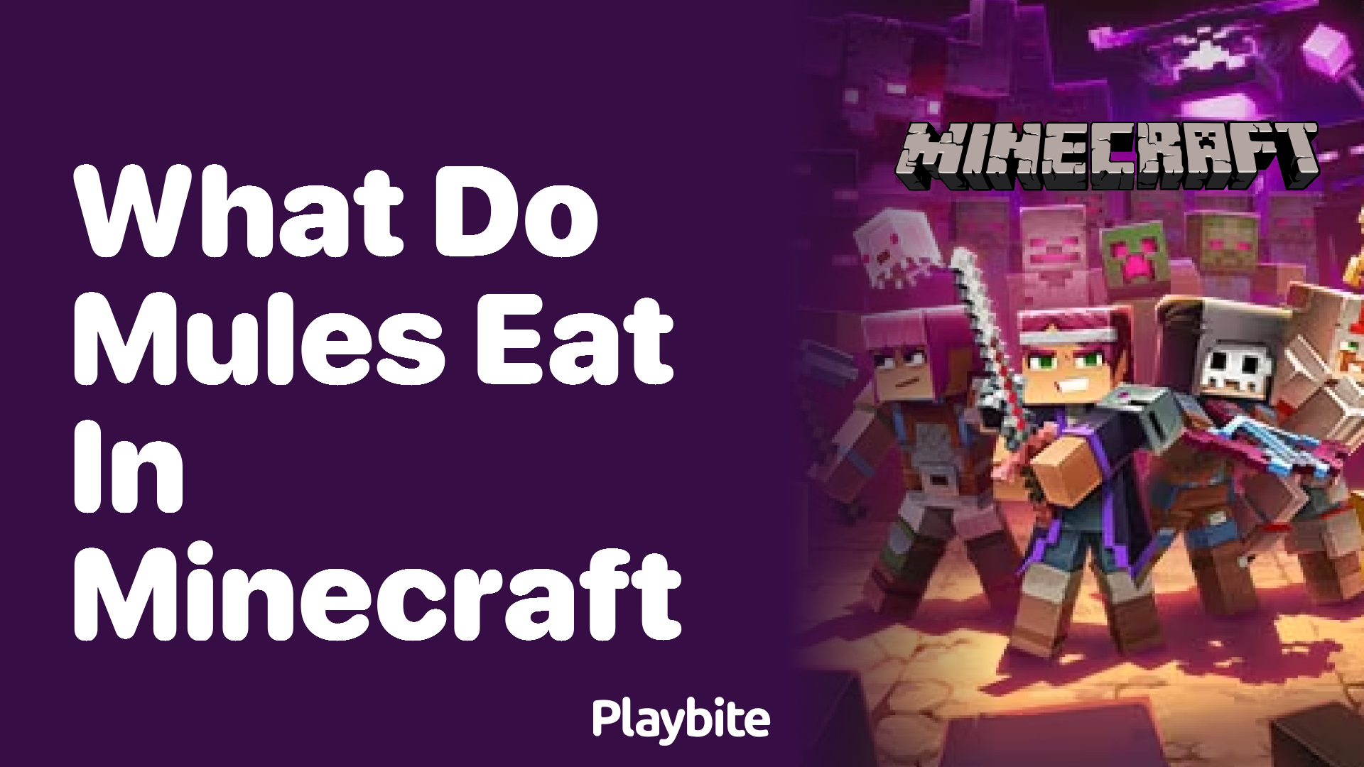 What Do Mules Eat in Minecraft?
