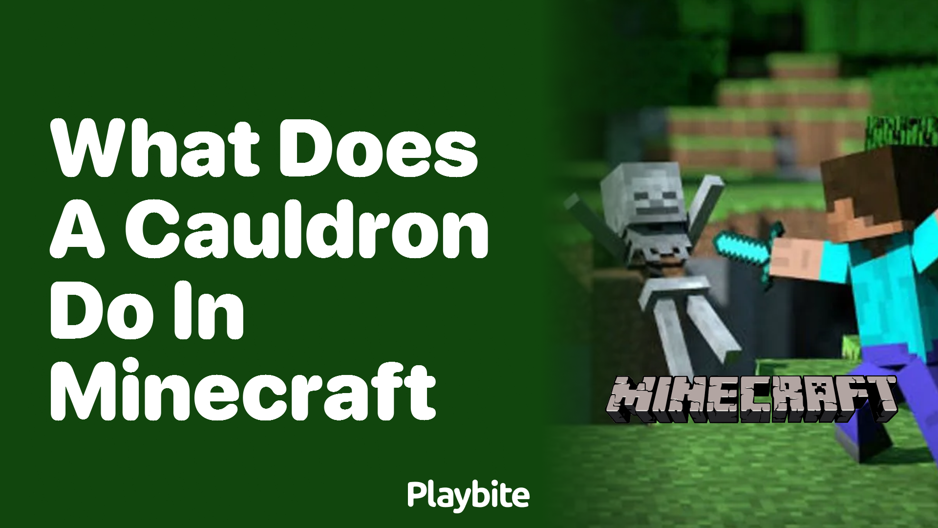 What Does a Cauldron Do in Minecraft?