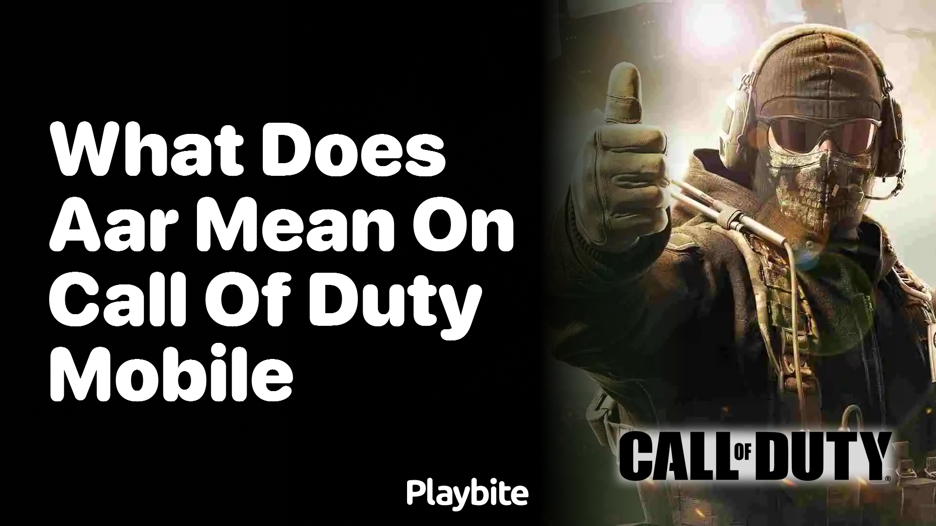 What Does AAR Mean on Call of Duty Mobile?