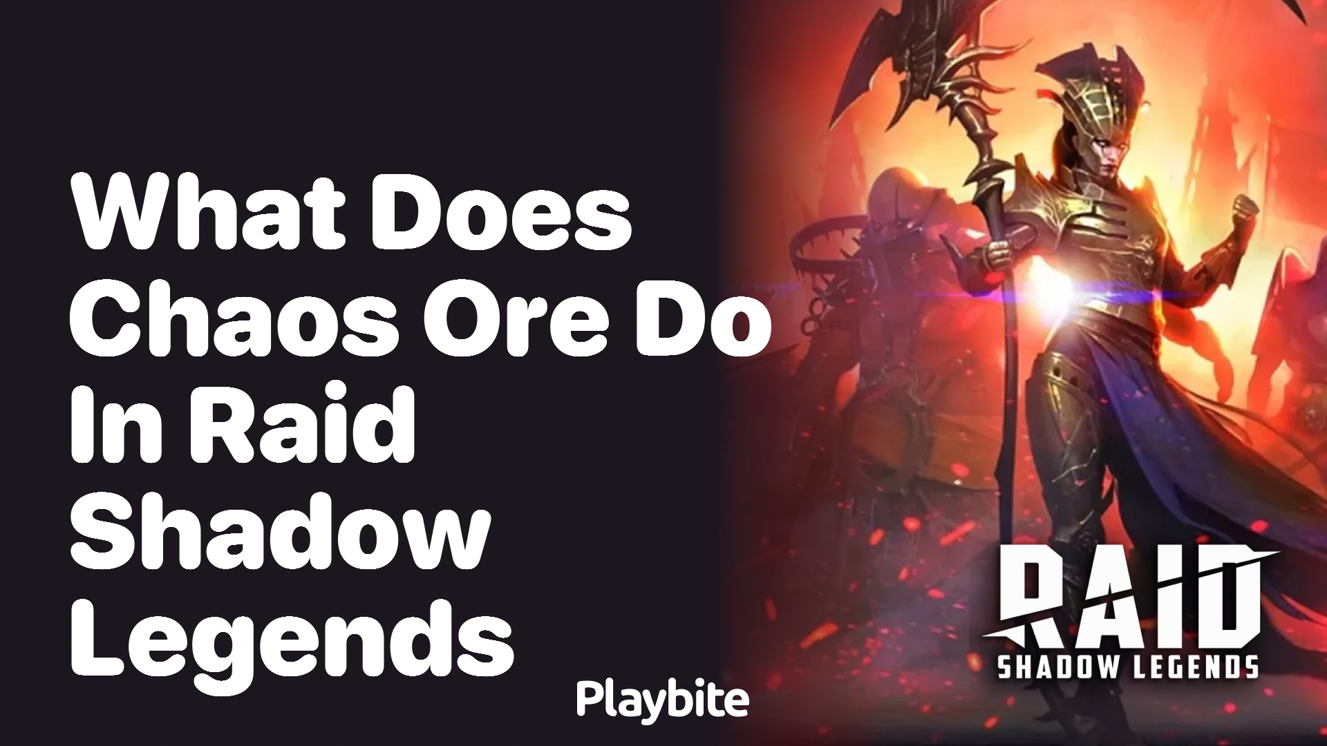 What Does Chaos Ore Do in Raid: Shadow Legends?