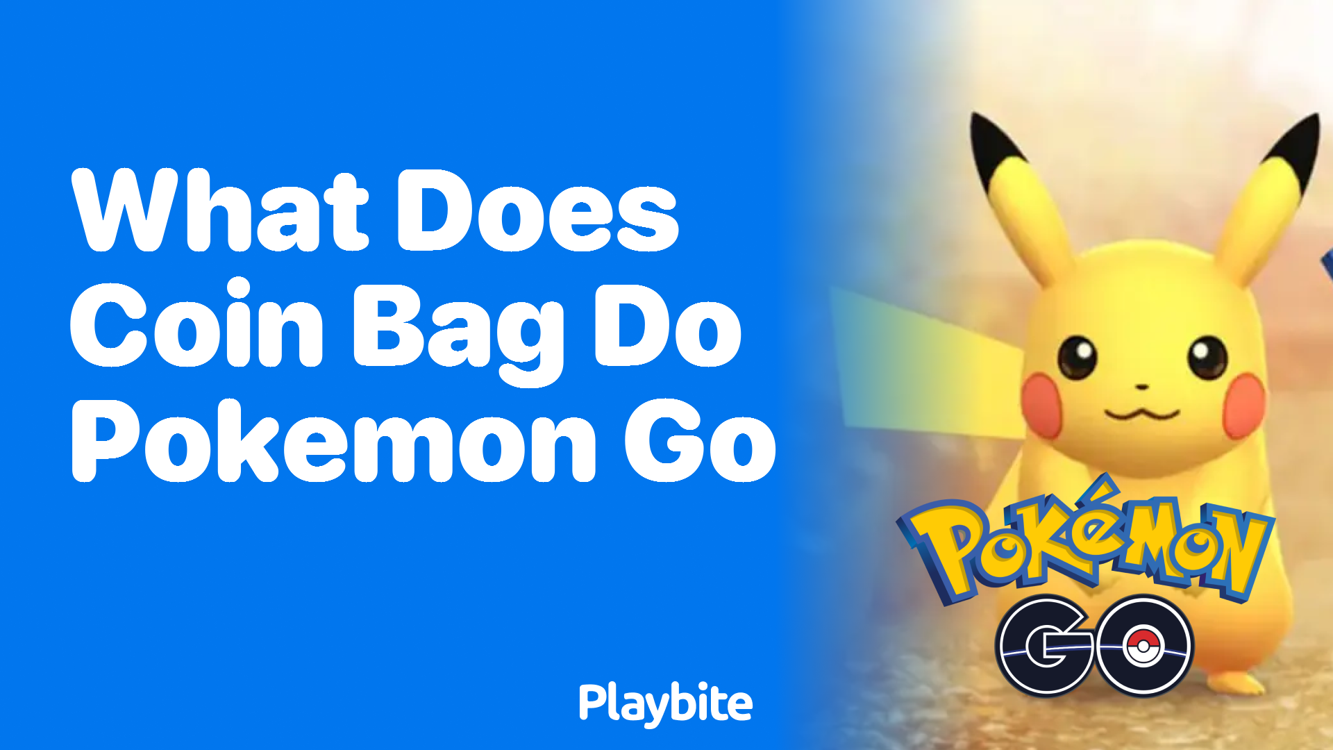 What Does the Coin Bag Do in Pokemon GO?