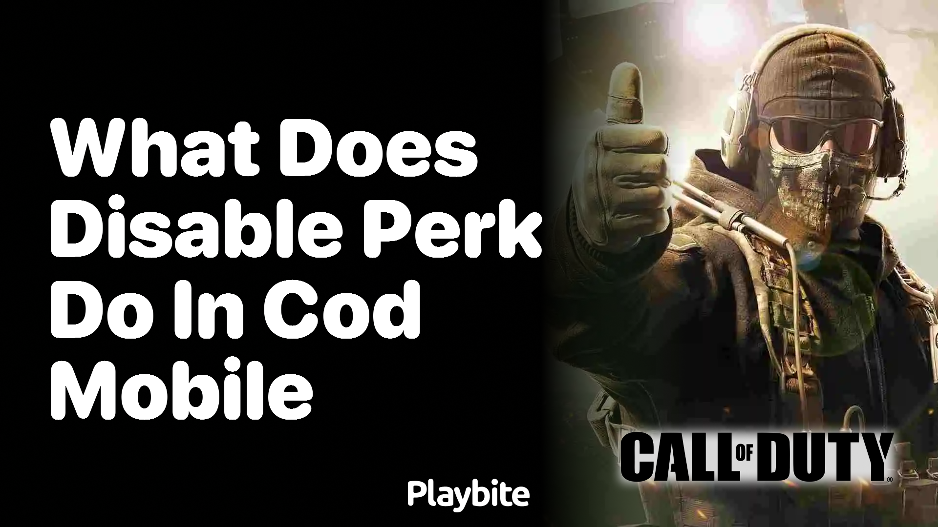 What Does the Disable Perk Do in COD Mobile?