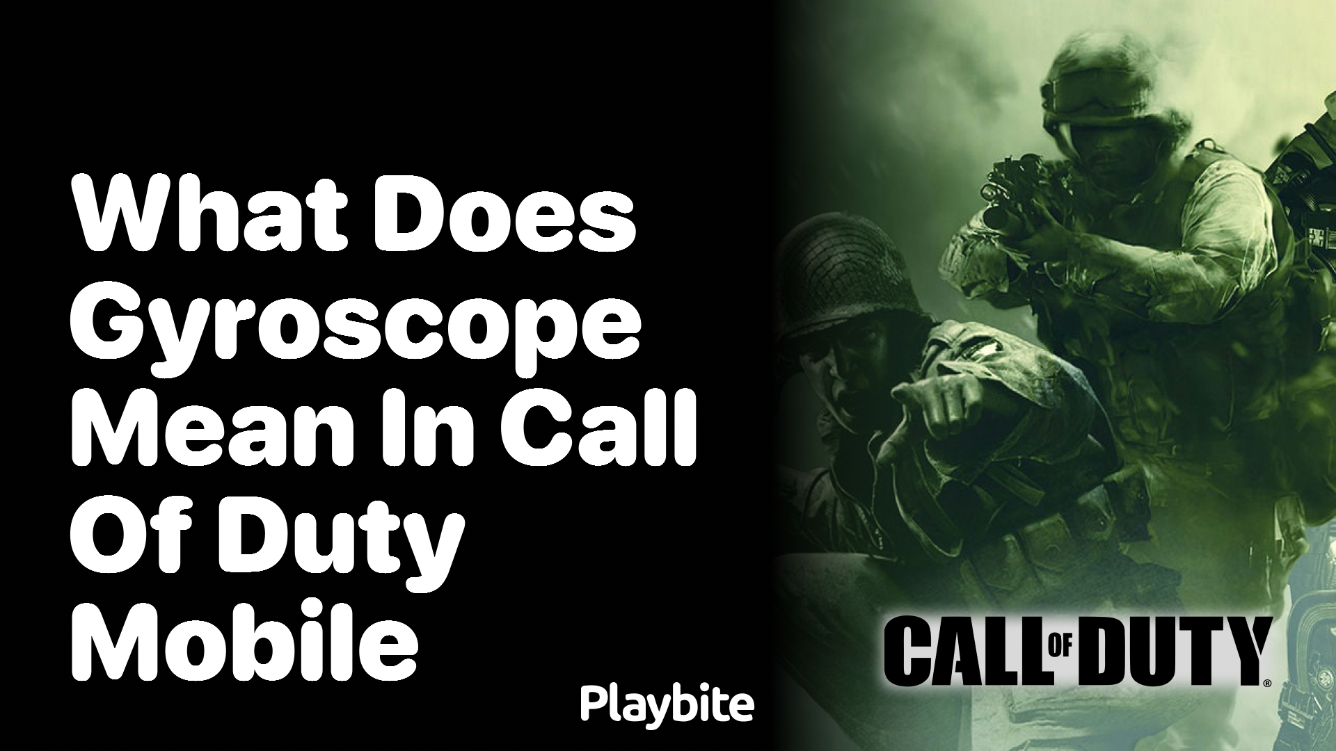 What Does Gyroscope Mean in Call of Duty Mobile?