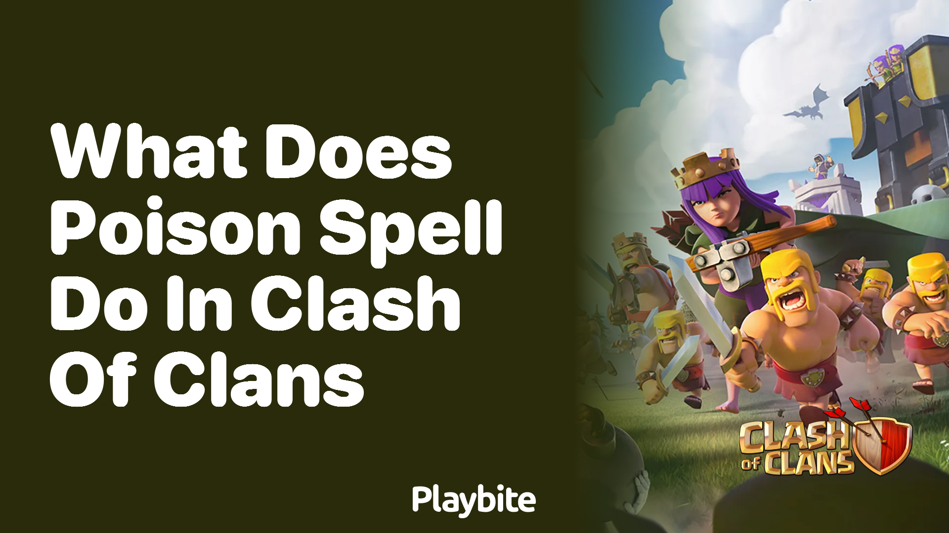 What does the Poison Spell do in Clash of Clans?