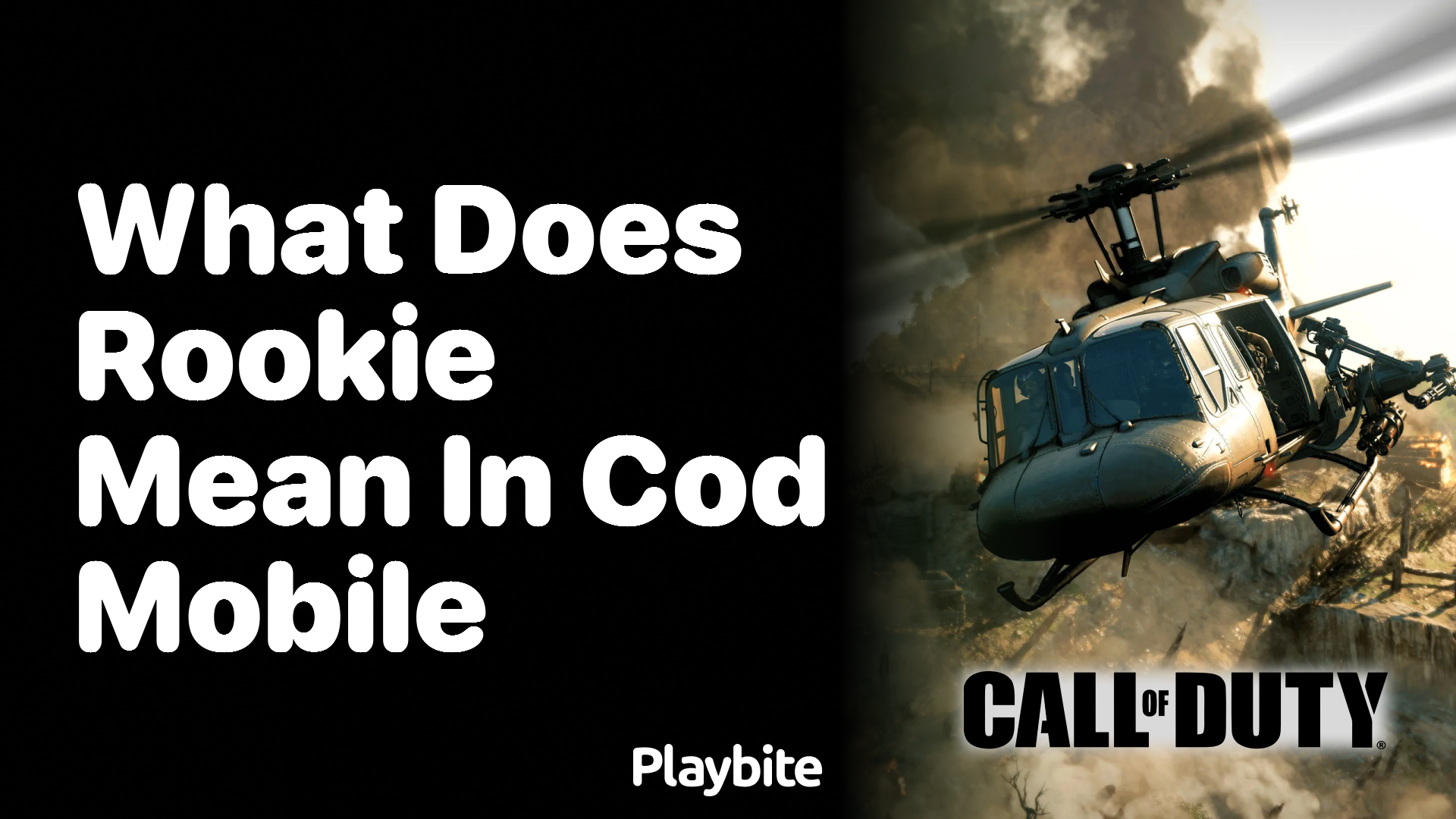 What Does &#8216;Rookie&#8217; Mean in COD Mobile?
