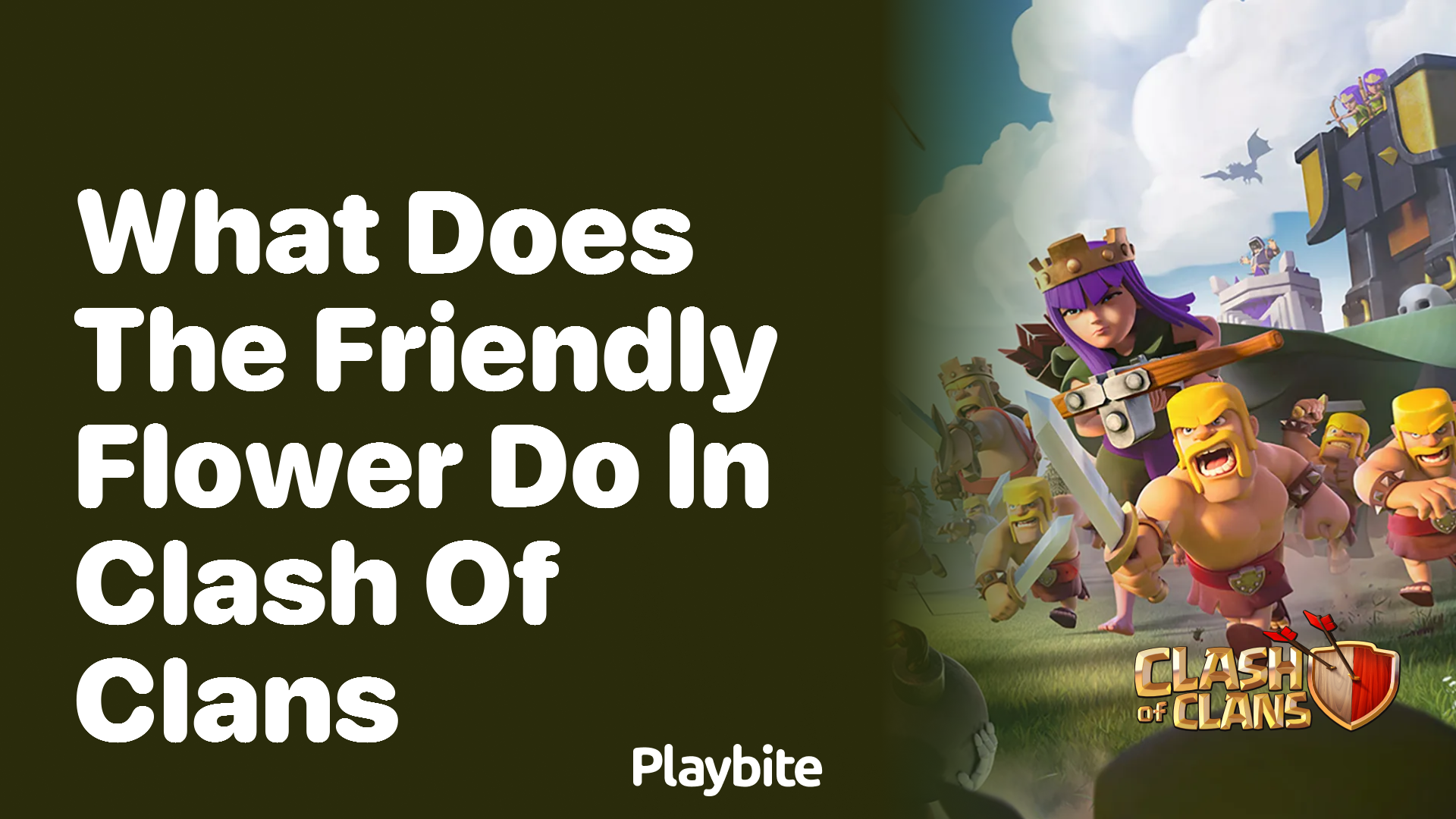 What Does the Friendly Flower Do in Clash of Clans?