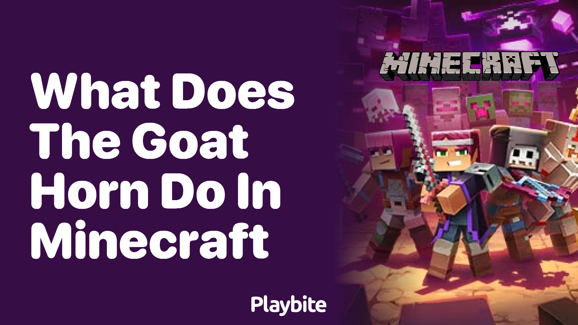 What Does the Goat Horn Do in Minecraft? Discover Its Secrets! Playbite