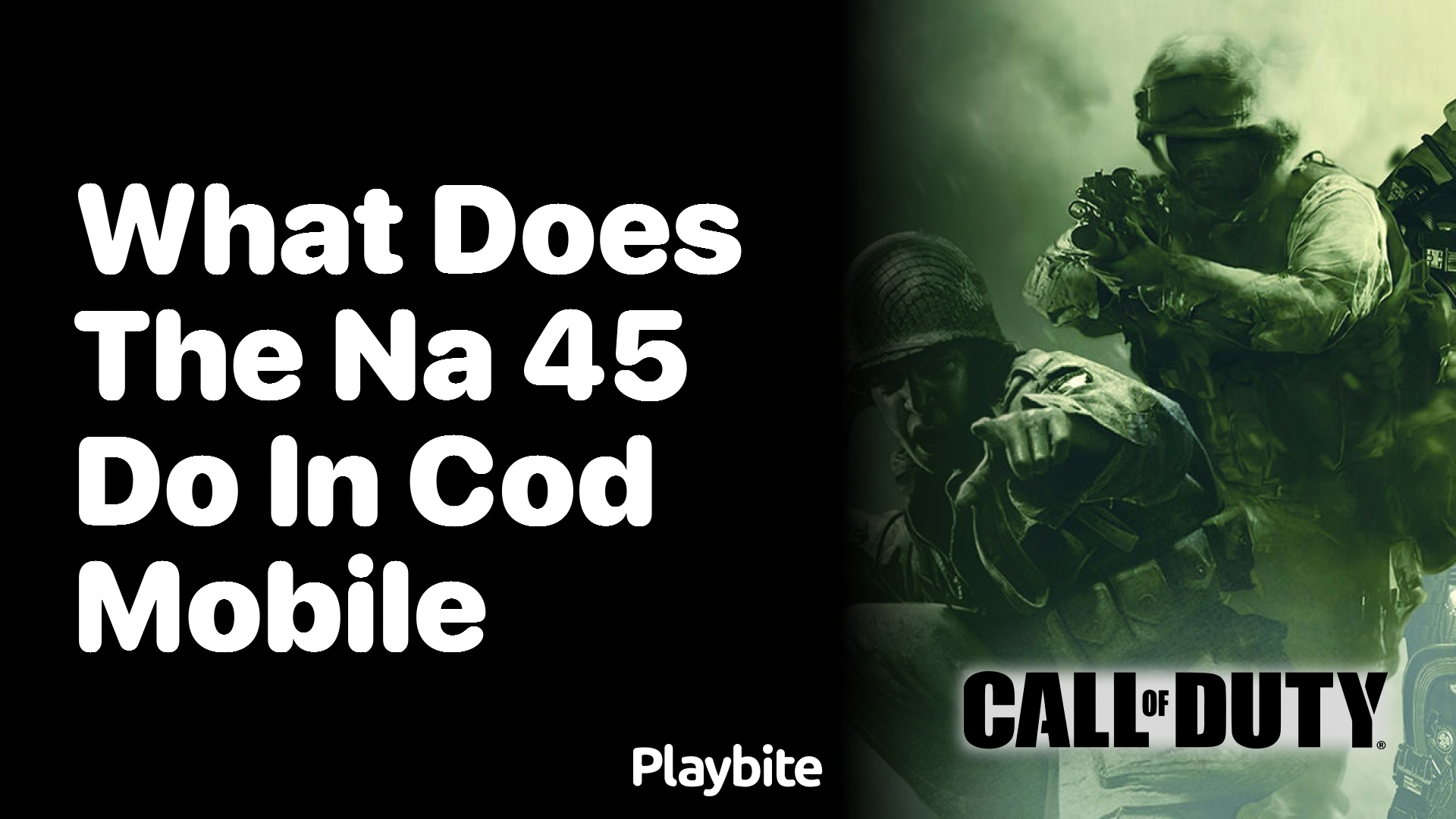 What Does the NA-45 Do in COD Mobile?