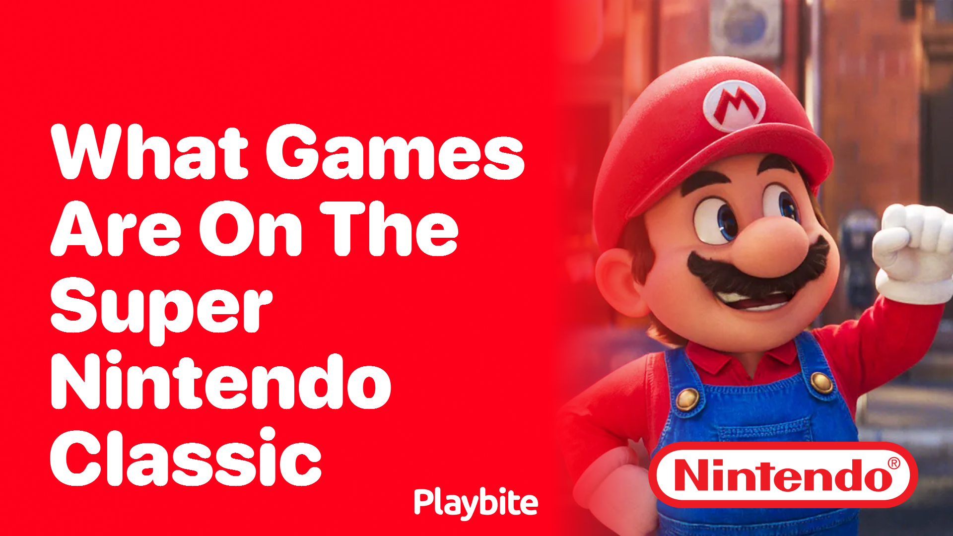 What Games Are on the Super Nintendo Classic?