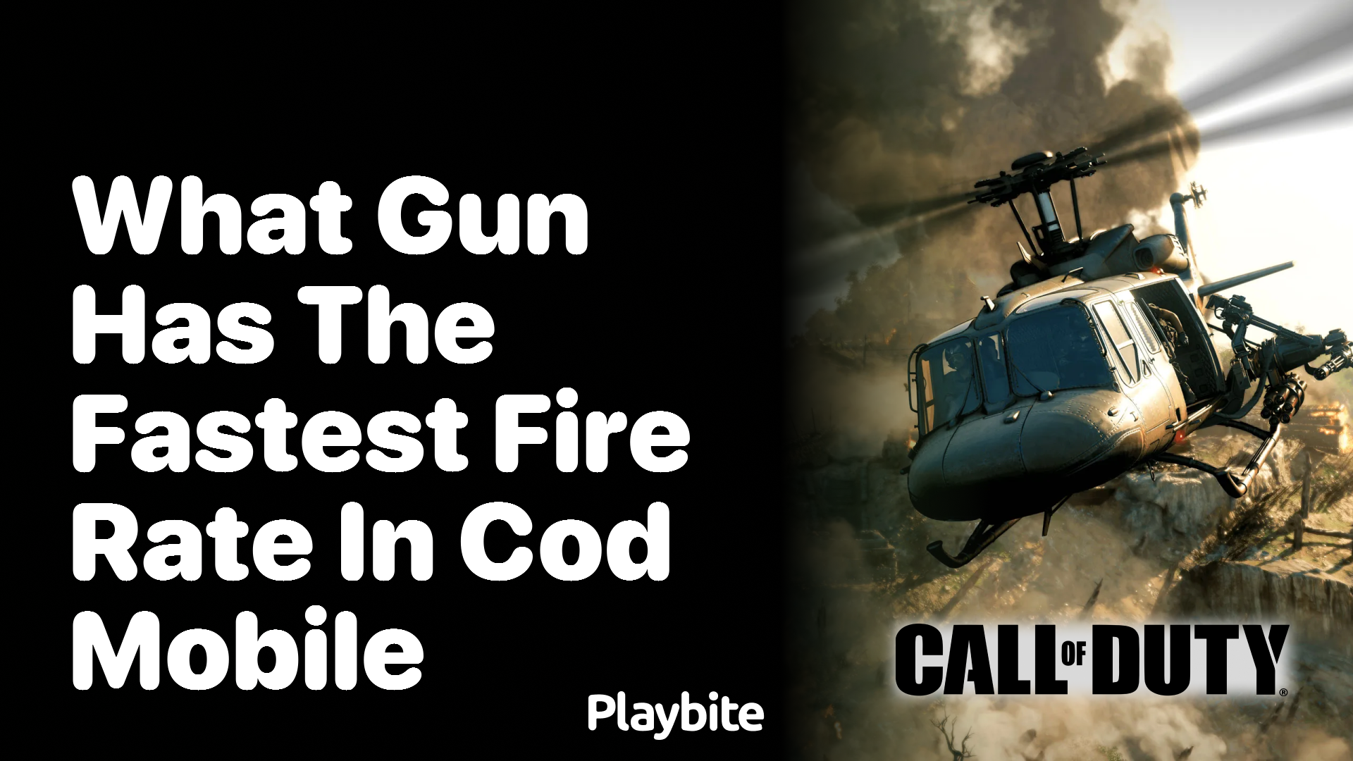 What Gun Has the Fastest Fire Rate in COD Mobile?