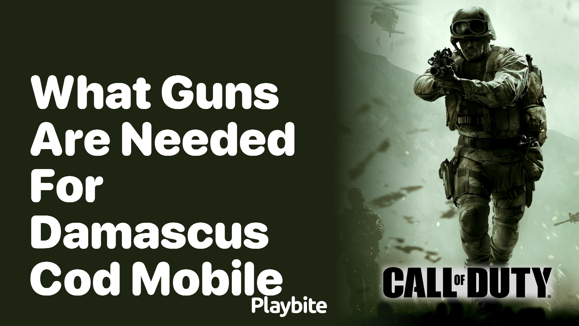 What Guns Are Needed for Damascus in COD Mobile?