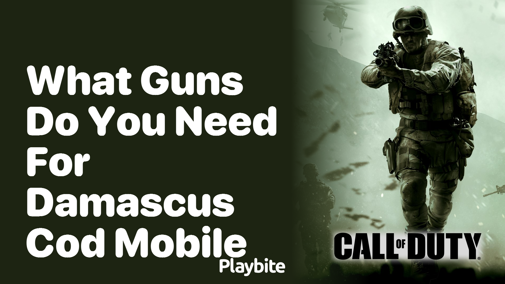 What Guns Do You Need for Damascus in COD Mobile?