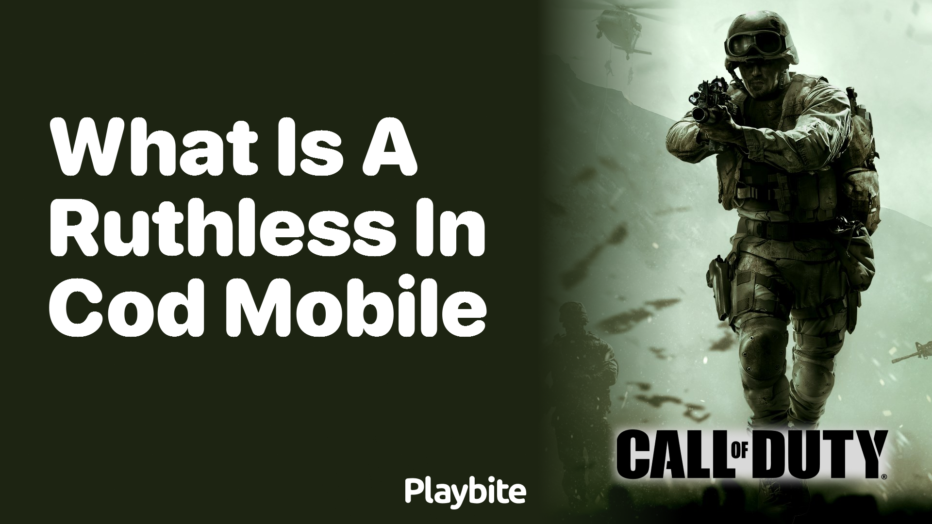 What is a Ruthless in CoD Mobile?