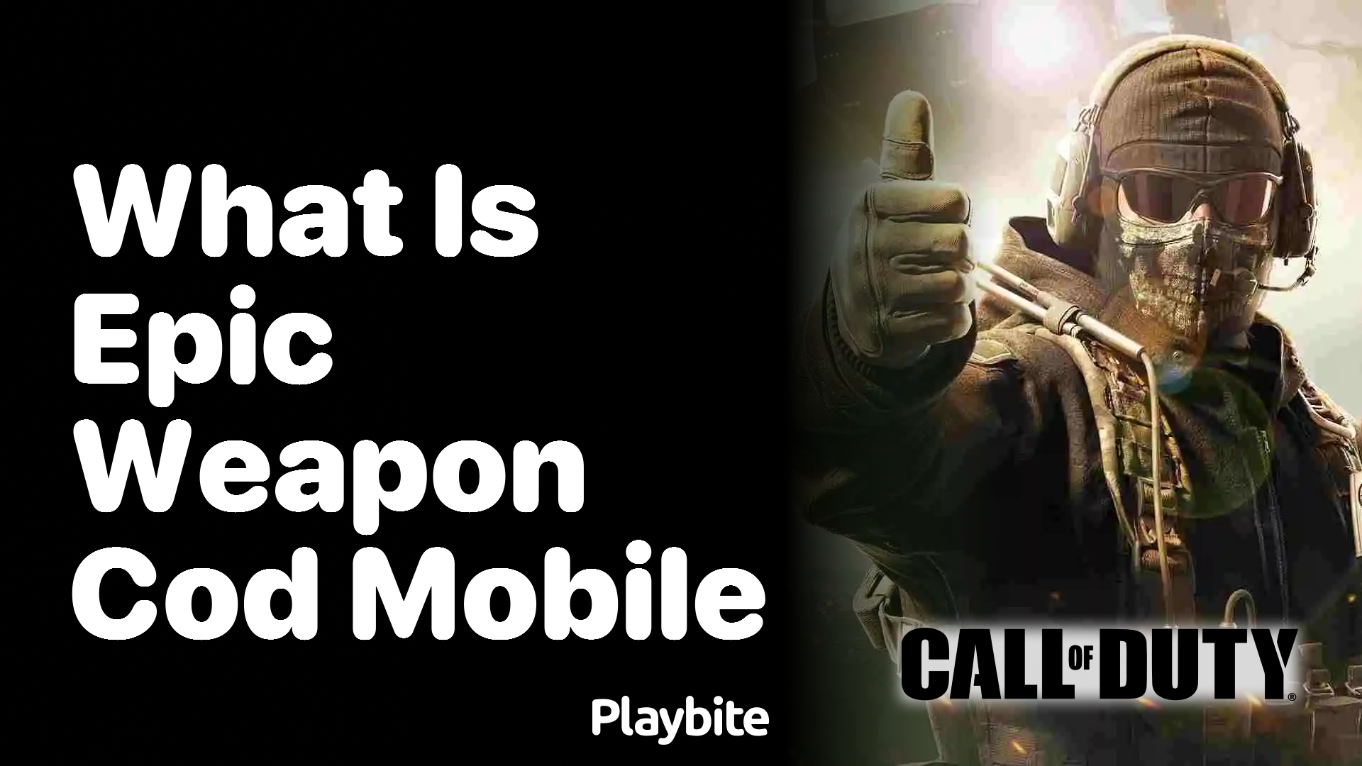 What is an Epic Weapon in Call of Duty Mobile?