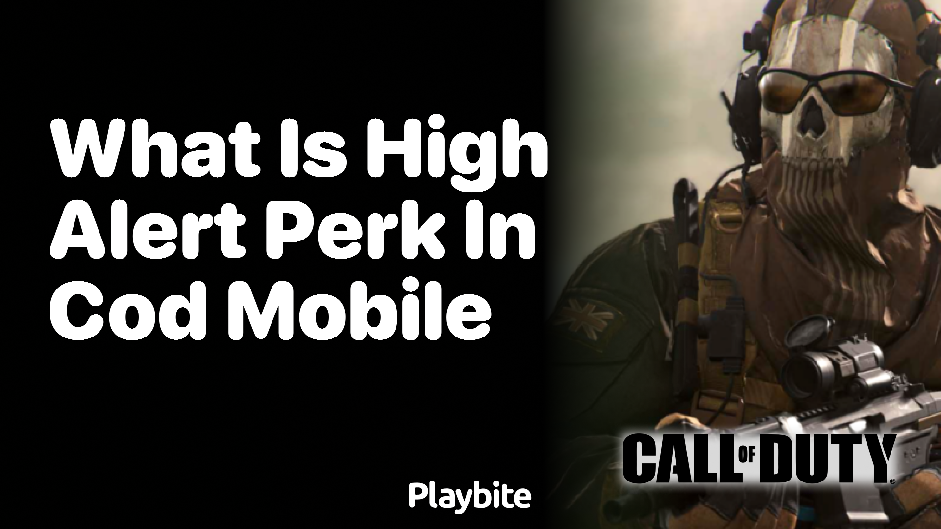 What Is the High Alert Perk in COD Mobile?