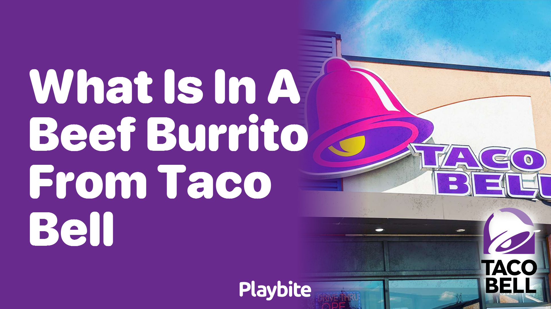 What’s in a Beef Burrito from Taco Bell?