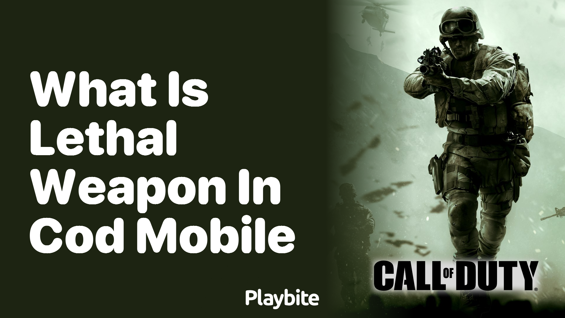 What Is the Lethal Weapon in COD Mobile?
