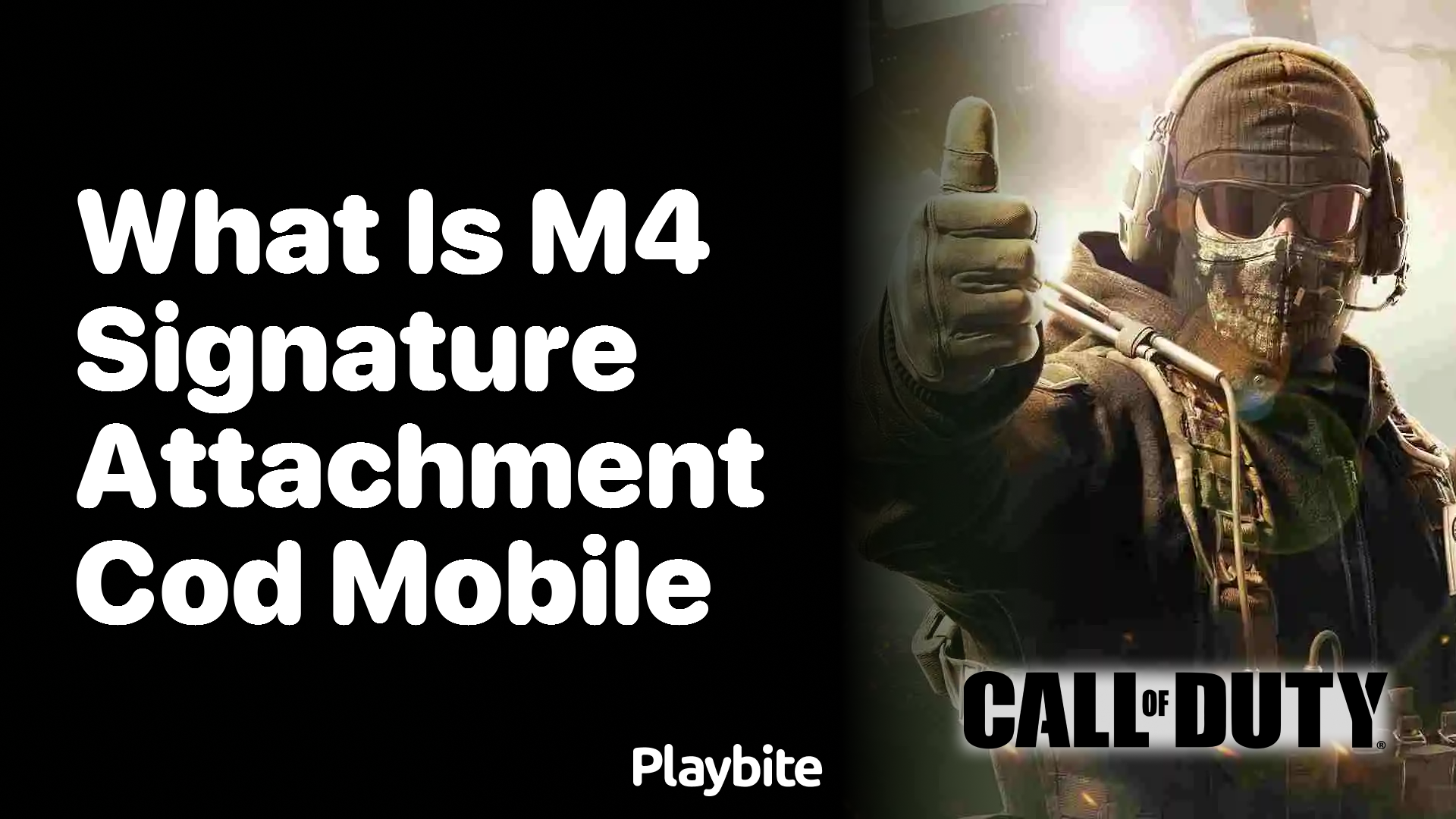 What is the M4 Signature Attachment in COD Mobile? Playbite